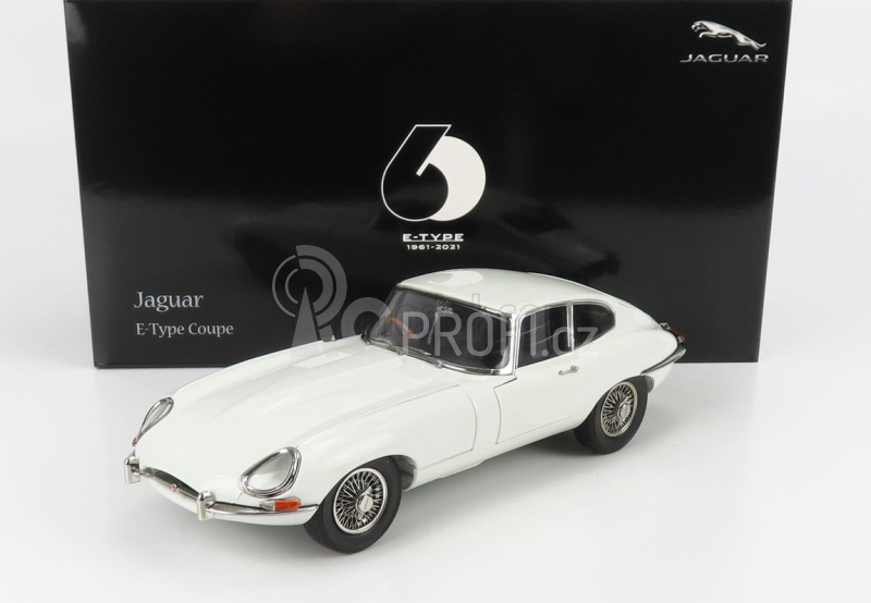 Kyosho Jaguar E-type Coupe Mk1 Rhd 1961 1:18 Bílá