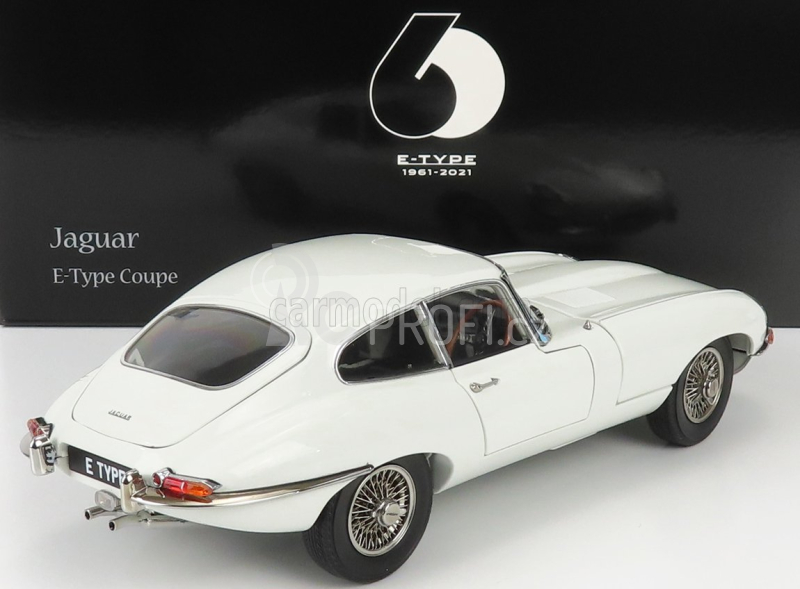 Kyosho Jaguar E-type Coupe Mk1 Rhd 1961 1:18 Bílá