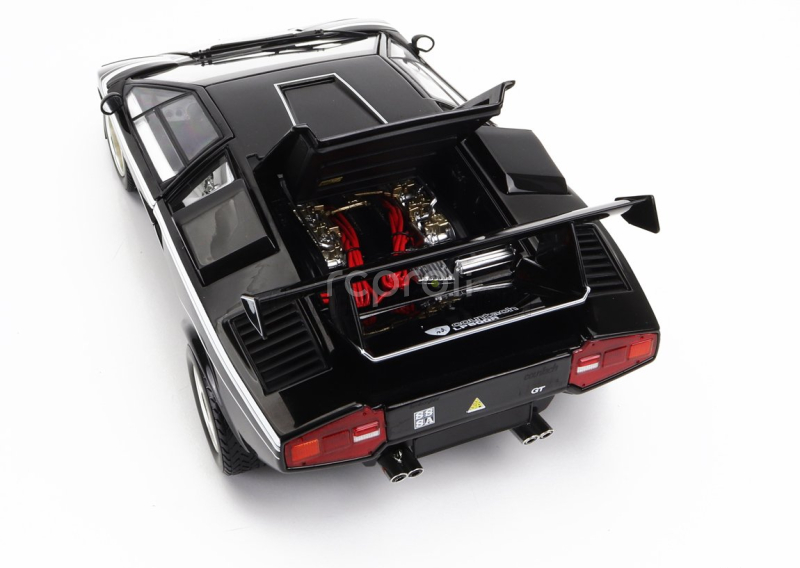 Kyosho Lamborghini Countach Lp500 R Quattrovalvole 1982 1:18 Černá Bílá