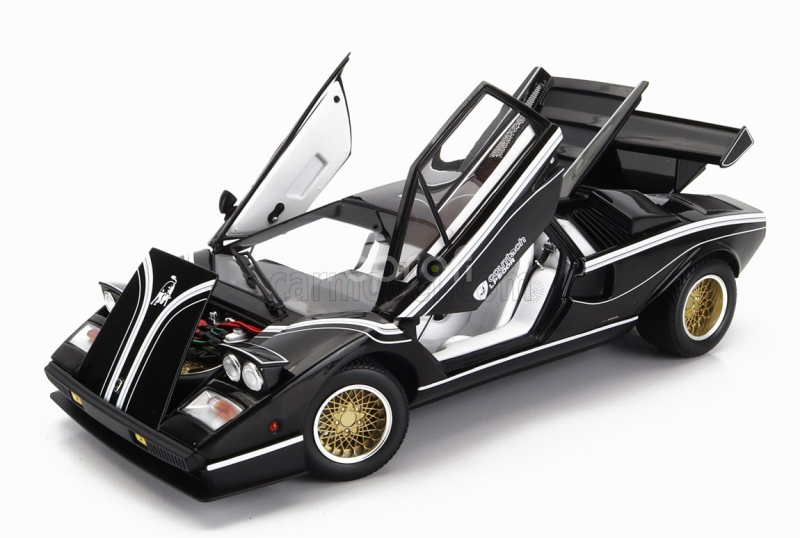 Kyosho Lamborghini Countach Lp500 R Quattrovalvole 1982 1:18 Černá Bílá