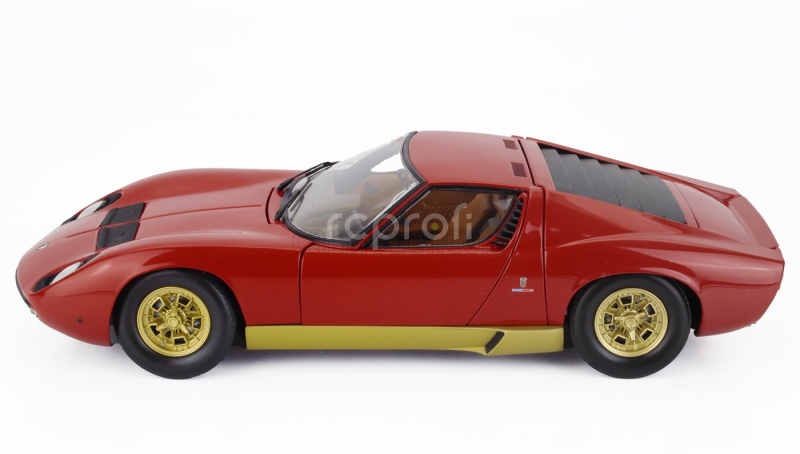 Kyosho Lamborghini Miura P400 1968 1:18 Červené Zlato