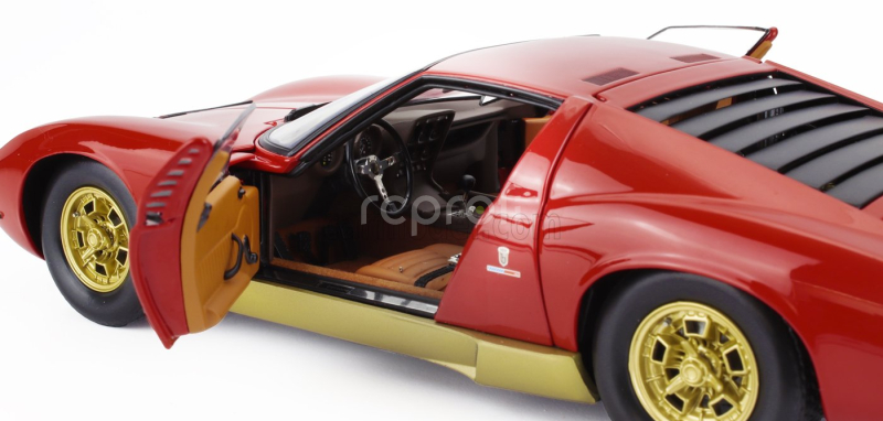 Kyosho Lamborghini Miura P400 1968 1:18 Červené Zlato