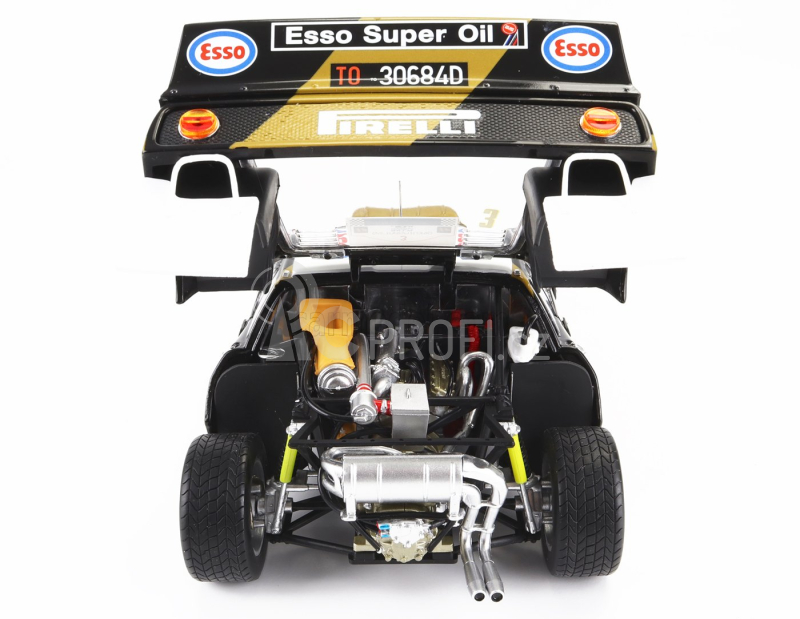 Kyosho Lancia 037 Grifone Esso N 3 Rally Targa Florio 1985 1:18, černozlatá