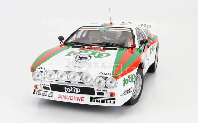 Kyosho Lancia 037 Totip N 3 Rally Isola D'elba 1985 D.Cerrato - G.Cerri 1:18, bílá
