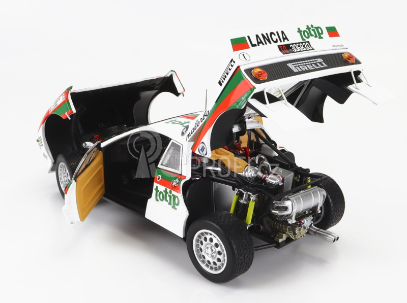 Kyosho Lancia 037 Totip N 3 Rally Isola D'elba 1985 D.Cerrato - G.Cerri 1:18, bílá