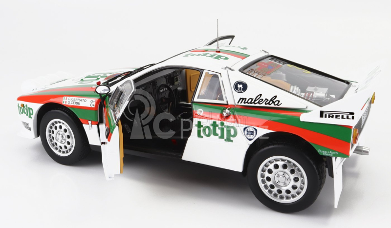 Kyosho Lancia 037 Totip N 3 Rally Isola D'elba 1985 D.Cerrato - G.Cerri 1:18, bílá