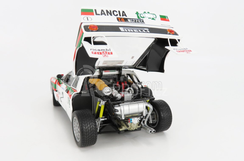 Kyosho Lancia 037 Totip Rally San Marino 1984 A.Vudafieri - L.Pirollo 1:18, bílá