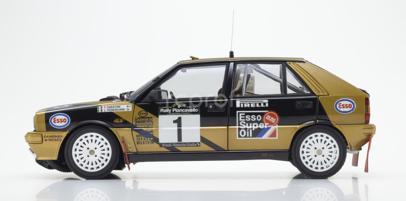 Kyosho Lancia Delta Hf Integrale 4wd Team Esso N 1 Winner Rally Piancavallo 1987 Fabrizio Tabaton - Luciano Tedeschini 1:18 Černé Zlato