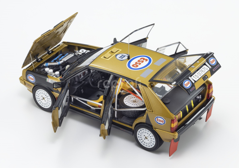 Kyosho Lancia Delta Hf Integrale 4wd Team Esso N 1 Winner Rally Piancavallo 1987 Fabrizio Tabaton - Luciano Tedeschini 1:18 Černé Zlato