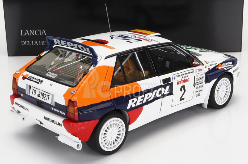 Kyosho Lancia Delta Hf Integrale Evoluzione Repsol N 2 1:18, bílá