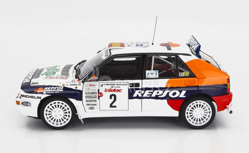 Kyosho Lancia Delta Hf Integrale Evoluzione Repsol N 2 1:18, bílá
