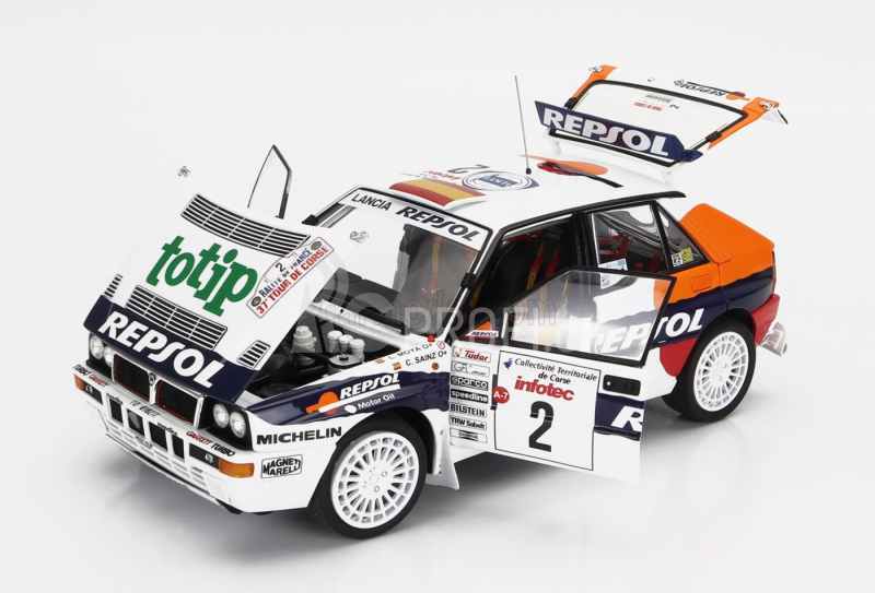 Kyosho Lancia Delta Hf Integrale Evoluzione Repsol N 2 1:18, bílá