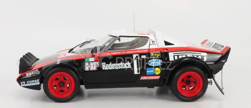 Kyosho Lancia Stratos Hf Olio Fiat Vs Corse (night Version) N 1 Rally Hunsruck 1978 W.rohrl - C.geistdorfer 1:18 Černá Červená Bílá