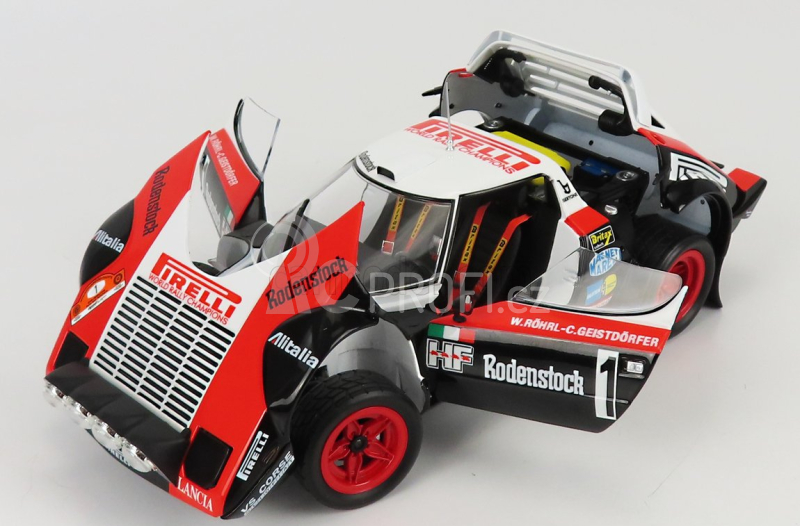 Kyosho Lancia Stratos Hf Olio Fiat Vs Corse (night Version) N 1 Rally Hunsruck 1978 W.rohrl - C.geistdorfer 1:18 Černá Červená Bílá