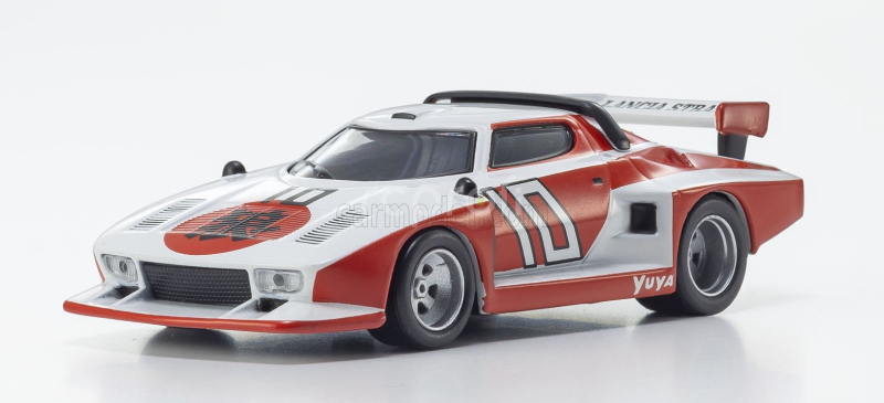Kyosho Lancia Stratos Turbo Gr.5 N 10 1977 - The Circuit Wolf - By Satoshi Ikezawa - Manga Movie 1:64 Bílá Červená