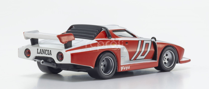 Kyosho Lancia Stratos Turbo Gr.5 N 10 1977 - The Circuit Wolf - By Satoshi Ikezawa - Manga Movie 1:64 Bílá Červená