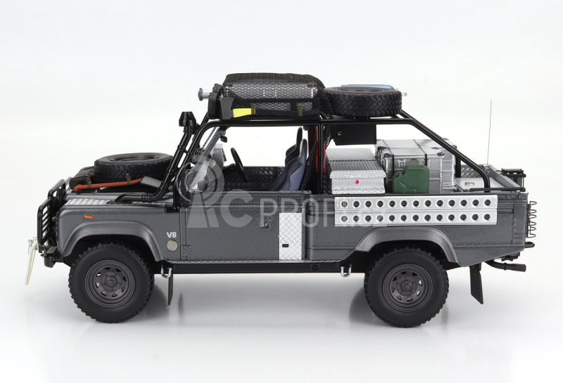 Kyosho Land rover Defender 90 Pick-up 2001 - Lara Croft - Tomb Raider - Angiolina Jolie - Movie 1:18 Corris Grey