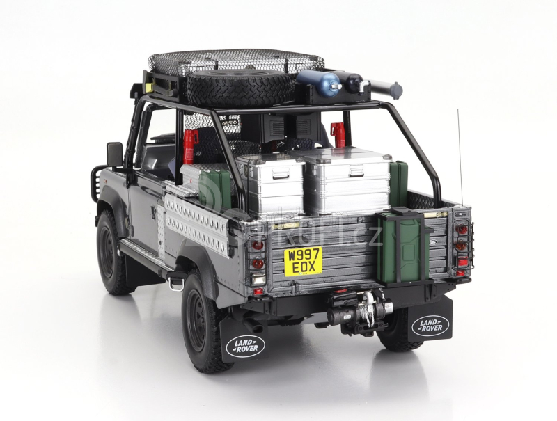 Kyosho Land rover Defender 90 Pick-up 2001 - Lara Croft - Tomb Raider - Angiolina Jolie - Movie 1:18 Corris Grey