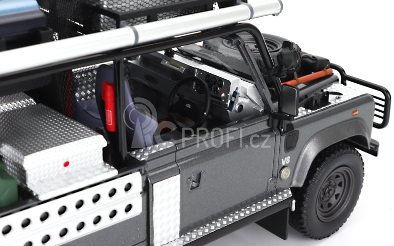 Kyosho Land rover Defender 90 Pick-up 2001 - Lara Croft - Tomb Raider - Angiolina Jolie - Movie 1:18 Corris Grey