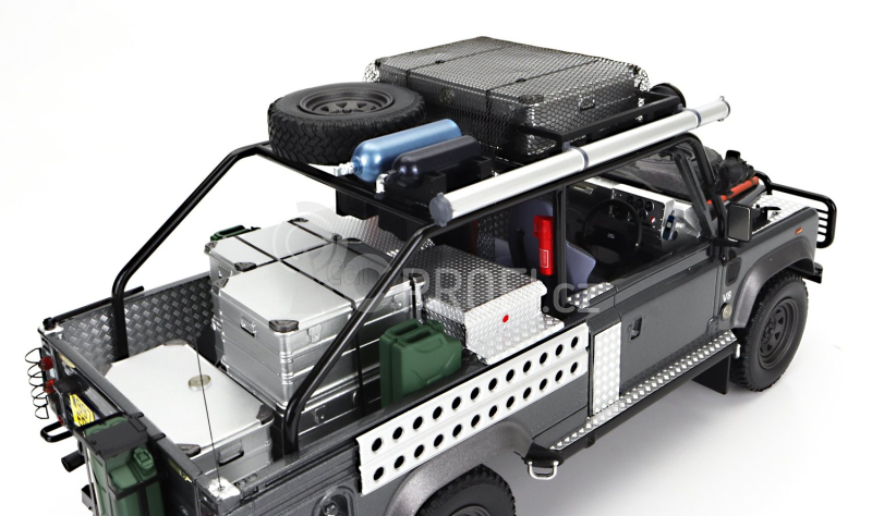 Kyosho Land rover Defender 90 Pick-up 2001 - Lara Croft - Tomb Raider - Angiolina Jolie - Movie 1:18 Corris Grey