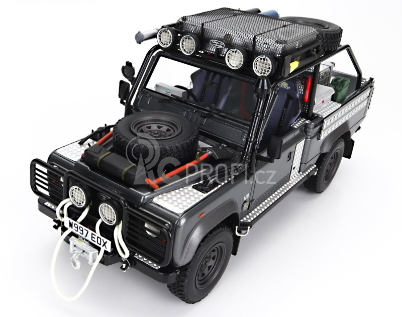Kyosho Land rover Defender 90 Pick-up 2001 - Lara Croft - Tomb Raider - Angiolina Jolie - Movie 1:18 Corris Grey