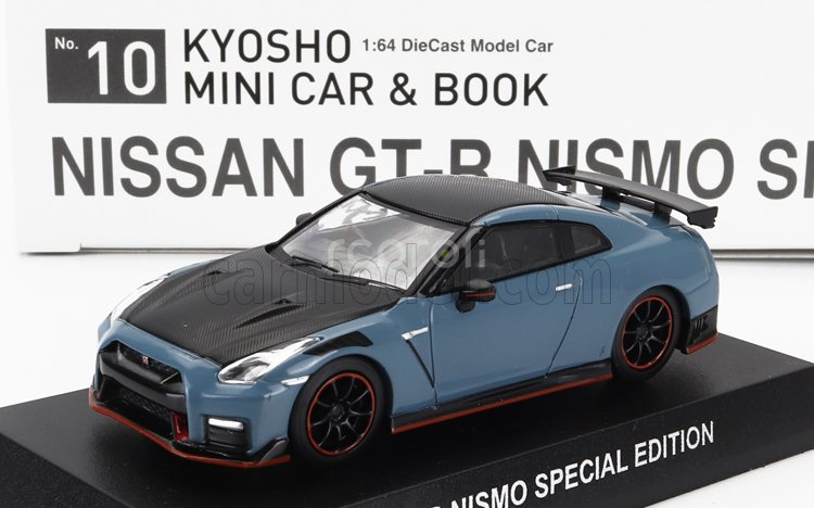 Kyosho Nissan Gt-r (r35) Nismo Coupe 2022 1:64 Modrá Černá