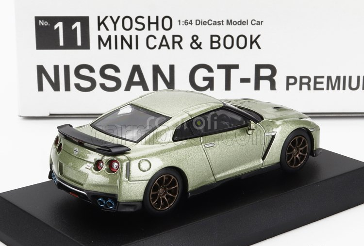 Kyosho Nissan Gt-r (r35) T-spec Coupe 2022 1:64 Green Met
