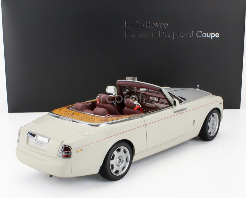 Kyosho Rolls royce Phantom Drophead Cabriolet 2-door 2013 1:18 Angličtina Bílá