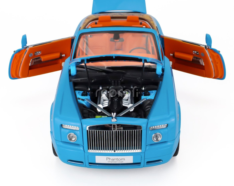 Kyosho Rolls royce Phantom Drophead Cabriolet 2-door 2013 1:18 Světle Modrá