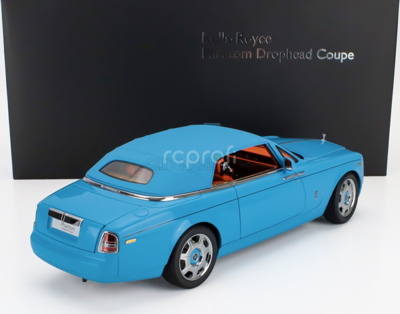 Kyosho Rolls royce Phantom Drophead Cabriolet 2-door 2013 1:18 Světle Modrá