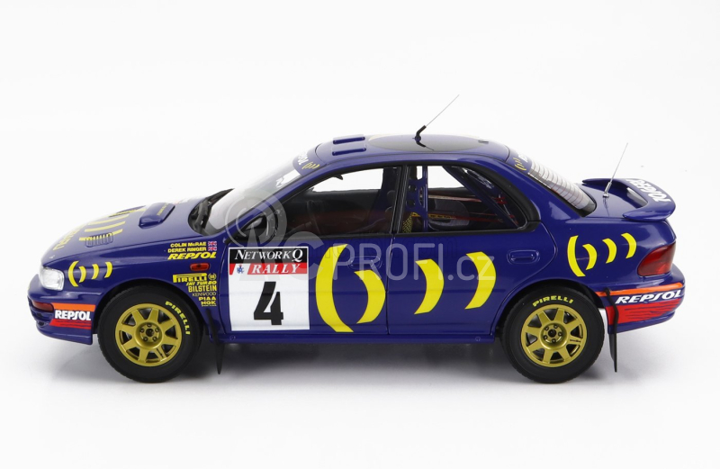 Kyosho Subaru Impreza 555 Repsol N 4 1:18, modrá