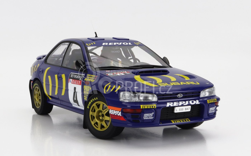 Kyosho Subaru Impreza 555 Repsol N 4 1:18, modrá