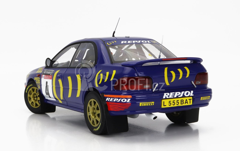 Kyosho Subaru Impreza 555 Repsol N 4 1:18, modrá