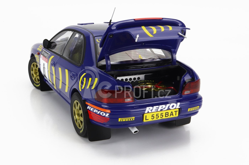 Kyosho Subaru Impreza 555 Repsol N 4 1:18, modrá