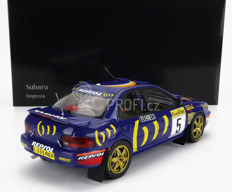 Kyosho Subaru Impreza 555 Repsol N 5 1:18, modrá