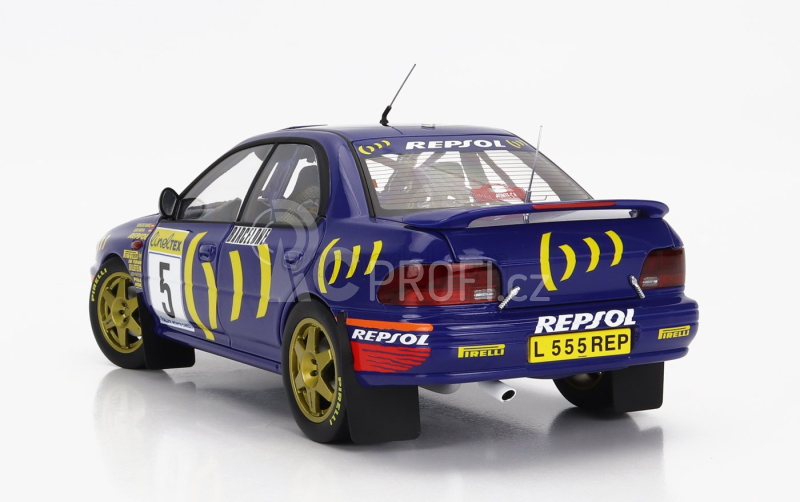 Kyosho Subaru Impreza 555 Repsol N 5 1:18, modrá