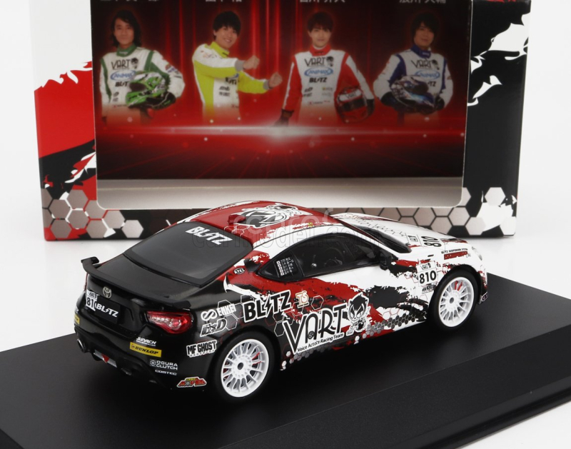 Kyosho Toyota 86 Vart N 810  Racing 2019 1:43 Černá Bílá Červená