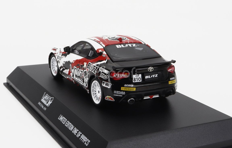 Kyosho Toyota 86 Vart N 810  Racing 2019 1:43 Černá Bílá Červená
