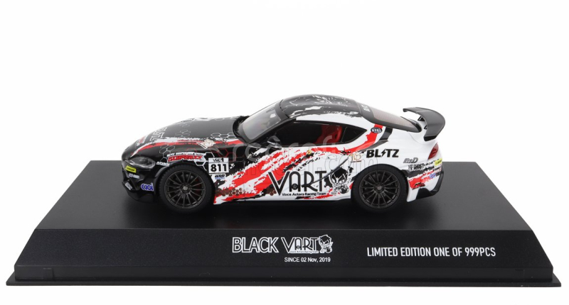 Kyosho Toyota Supra Gr Coupe Vart N 811 Racing 2022 1:43 Černá Bílá Červená