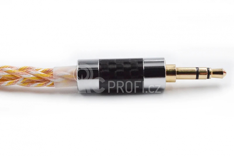 KZ 784 Core zlato/stříbrný smíšený kabel (C Pin)