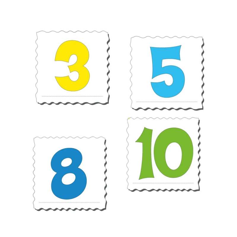Larsen Vzdělávací puzzle Čísla 1-10 10 dílků