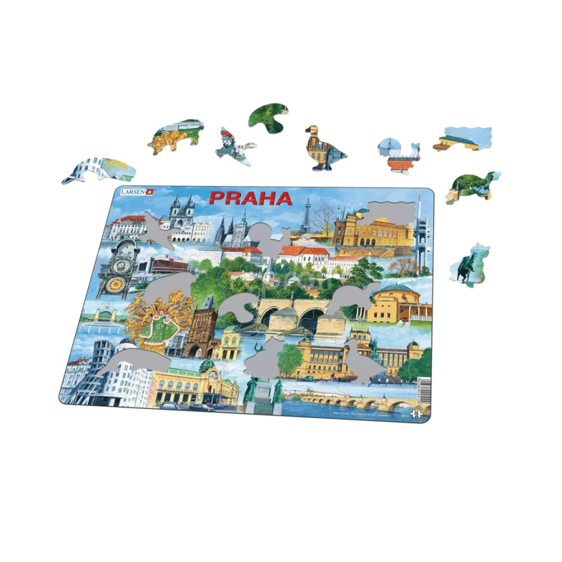 Larsen Vzdělávací puzzle Praha Památky 66 dílků