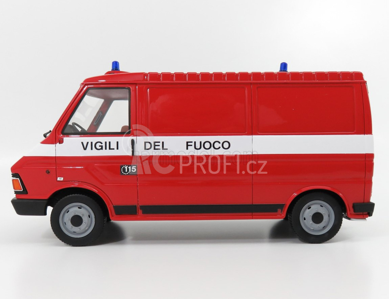 Laudoracing Fiat Fiat 242 Van Vigili Del Fuoco 1984 Fire Engine 1:18 Červená Bílá