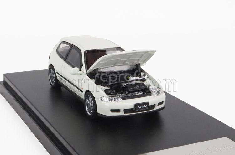 Lcd-model Honda Civic Eg6 Vtec 1993 1:64 Bílá