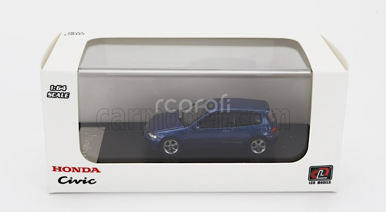 Lcd-model Honda Civic Eg6 Vtec 1993 1:64 Blue