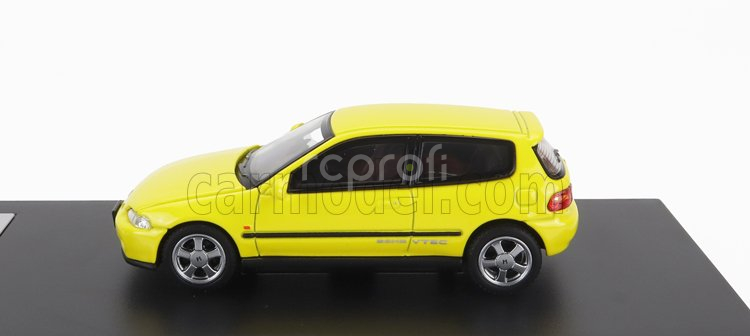 Lcd-model Honda Civic Eg6 Vtec 1993 1:64 Žlutá