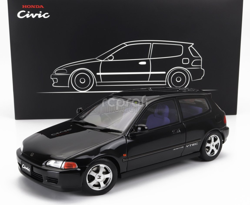 Lcd-model Honda Civic Sir Ii Eg6 Vtec 1993 1:18 Black