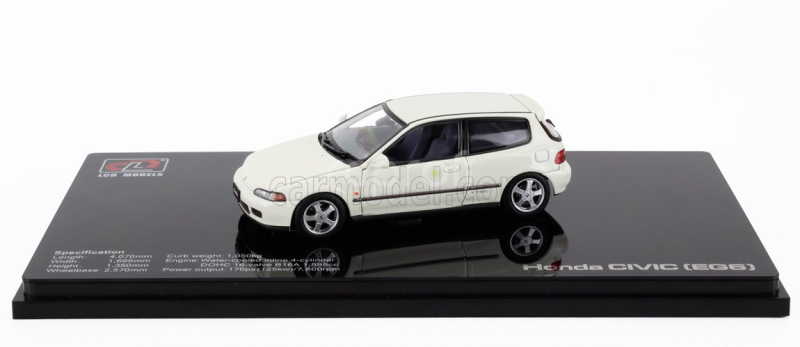 Lcd-model Honda Civic Sir Ii Eg6 Vtec 1993 1:43 Bílá