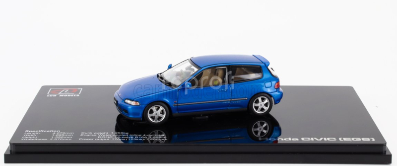 Lcd-model Honda Civic Sir Ii Eg6 Vtec 1993 1:43 Blue