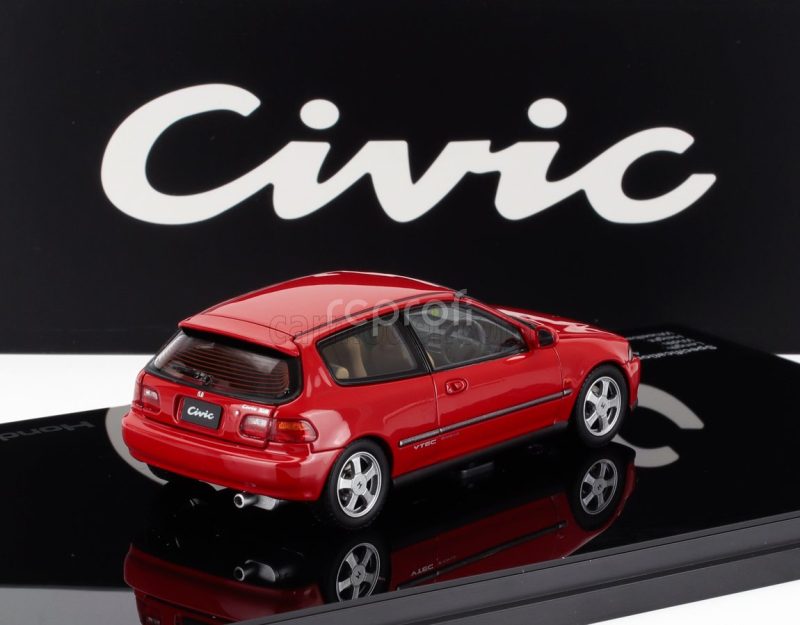 Lcd-model Honda Civic Sir Ii Eg6 Vtec 1993 1:43 Red